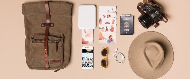 Lifeprint photo printer in travel bag